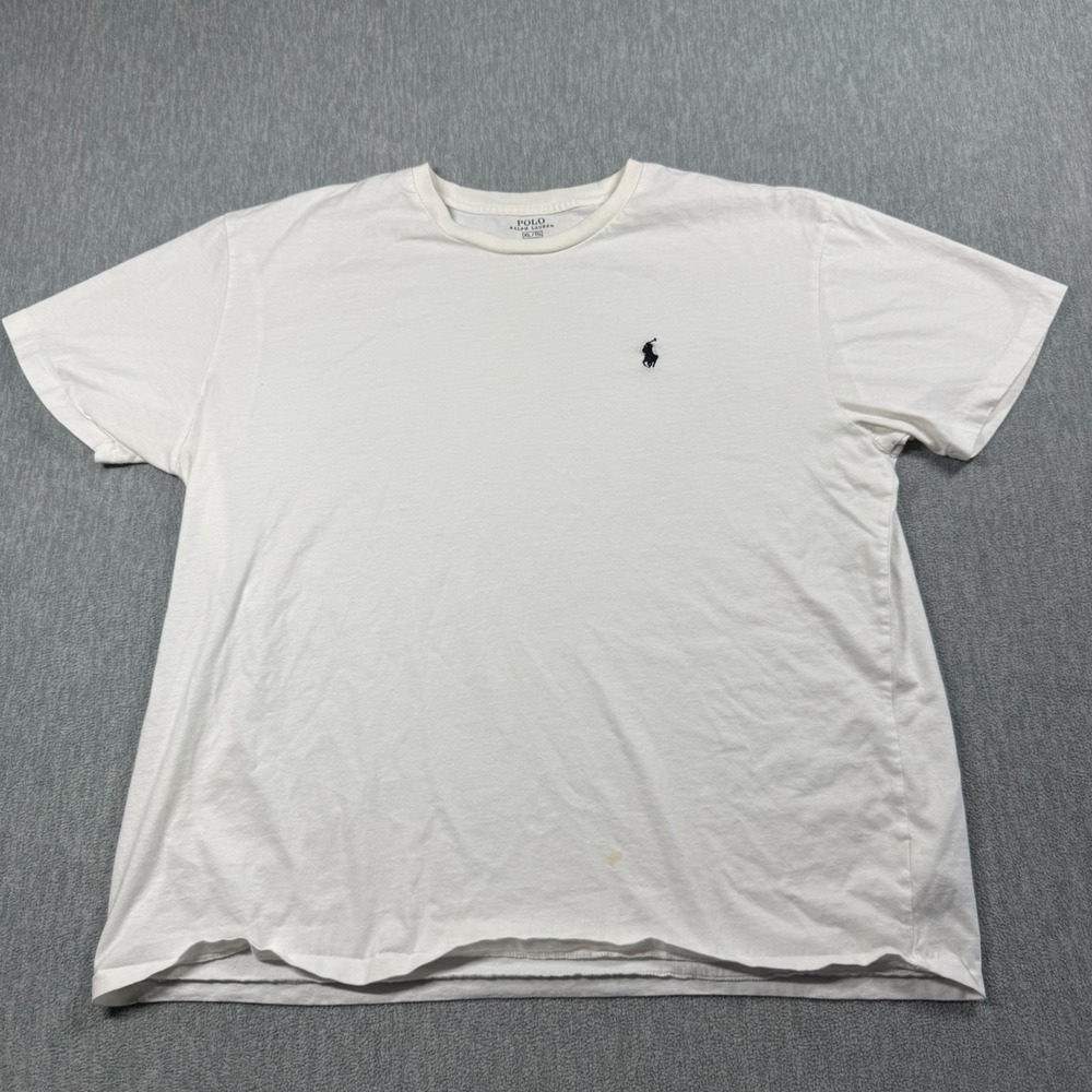 Polo Ralph Lauren T-Shirt Women XL White Classic Fit Pony Logo Cotton Crew Neck